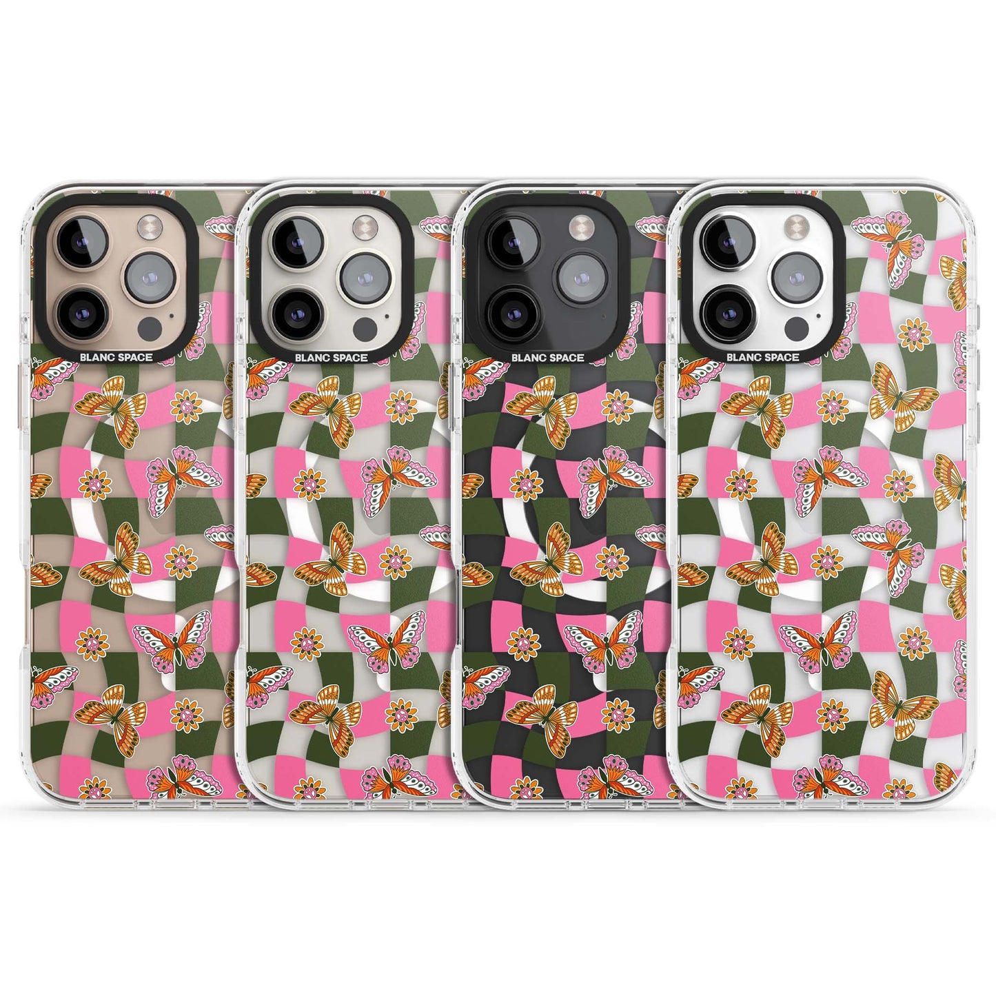 Wavy Butterfly Checked Pattern