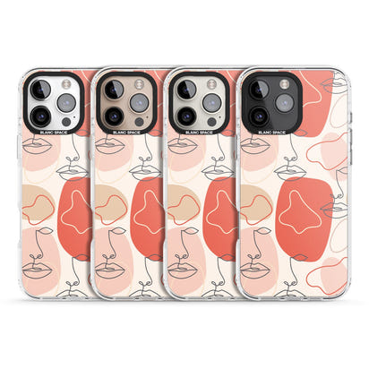 Abstract Face Line Art