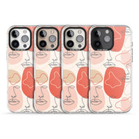 Abstract Face Line Art