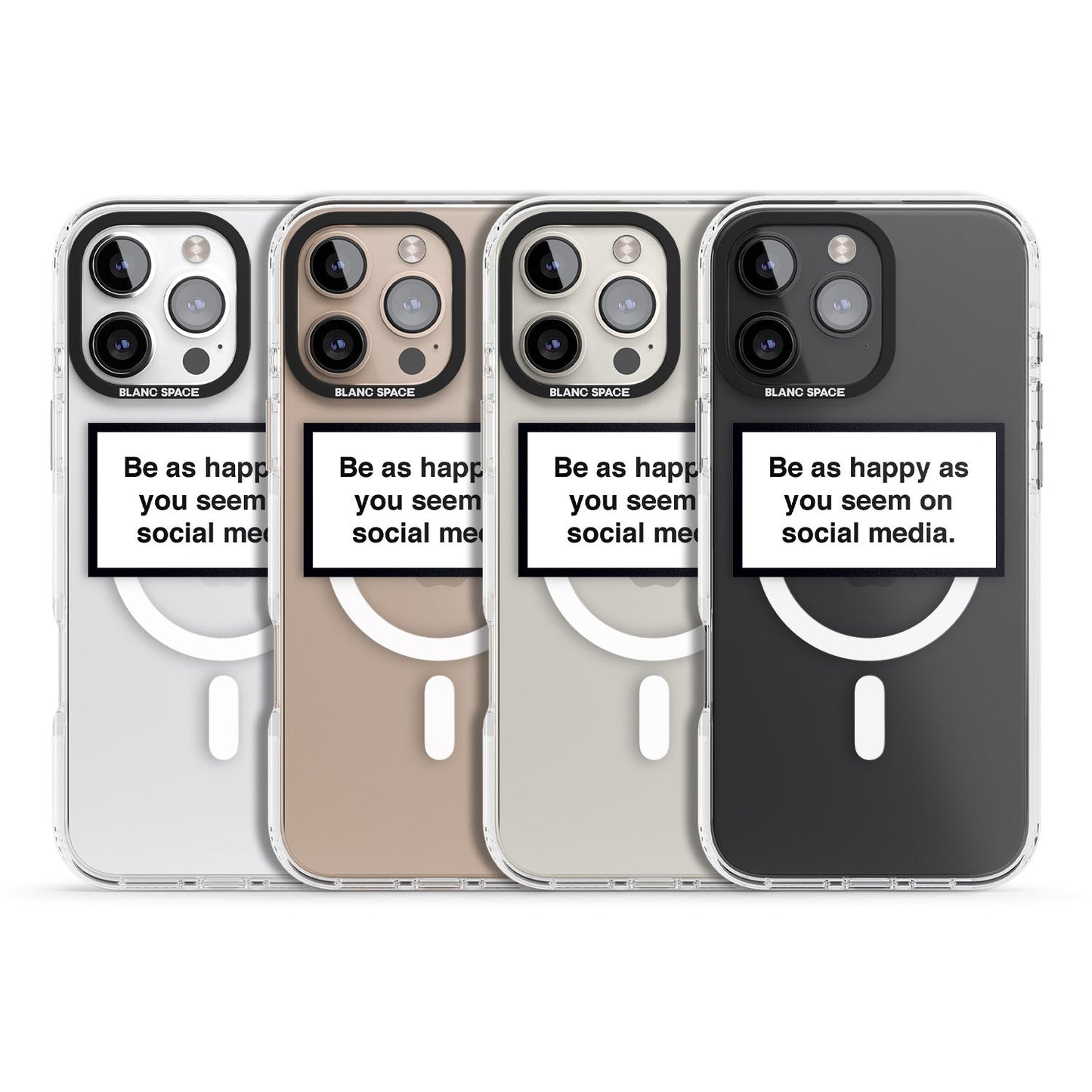 Heureux sur les réseaux sociaux