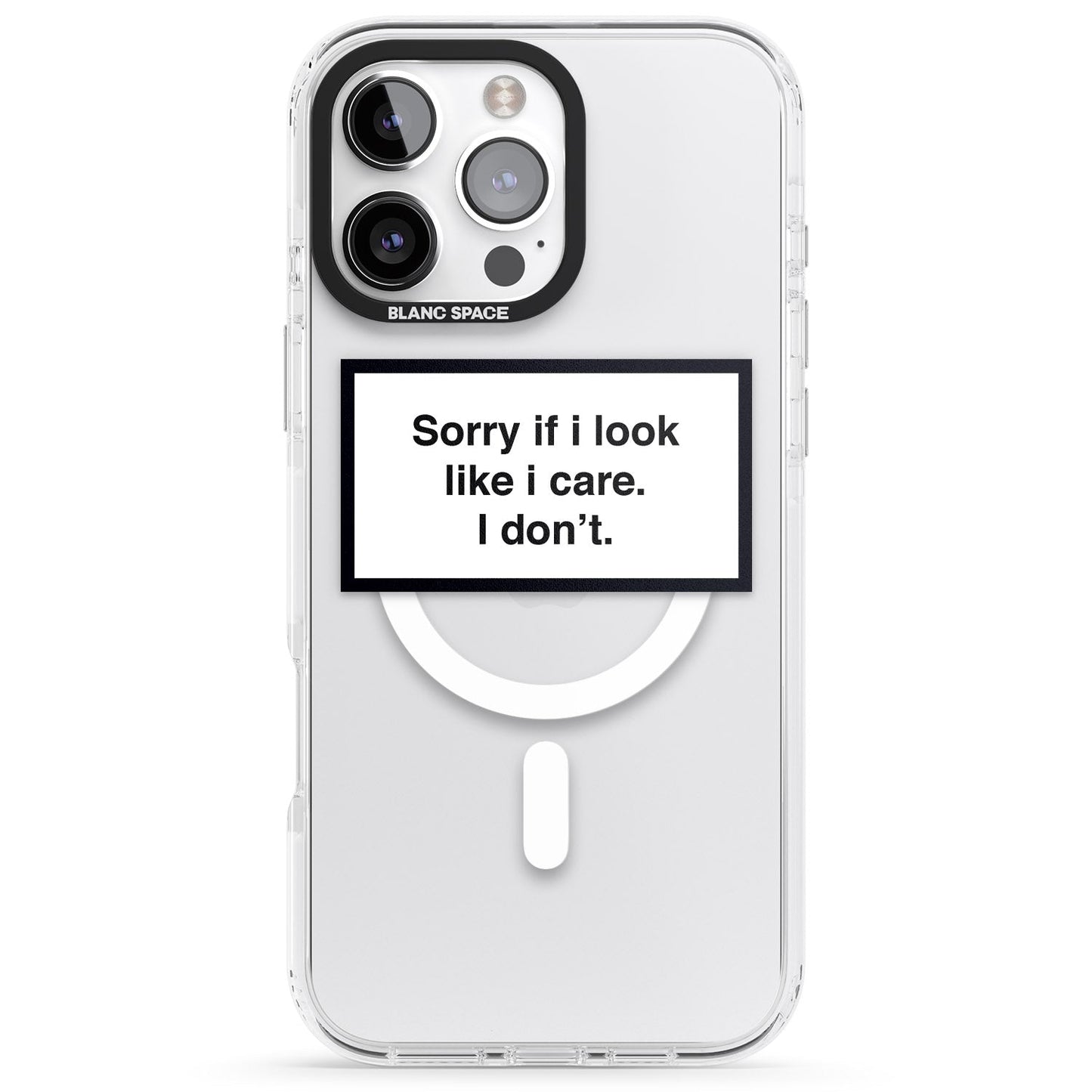 Excusez-moi si j'ai l'air de m'en soucier.