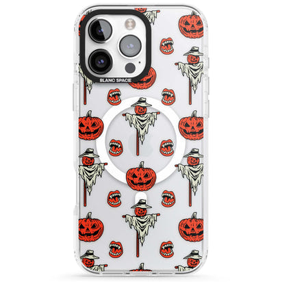 Retro Red Pumpkins & Scarecrows