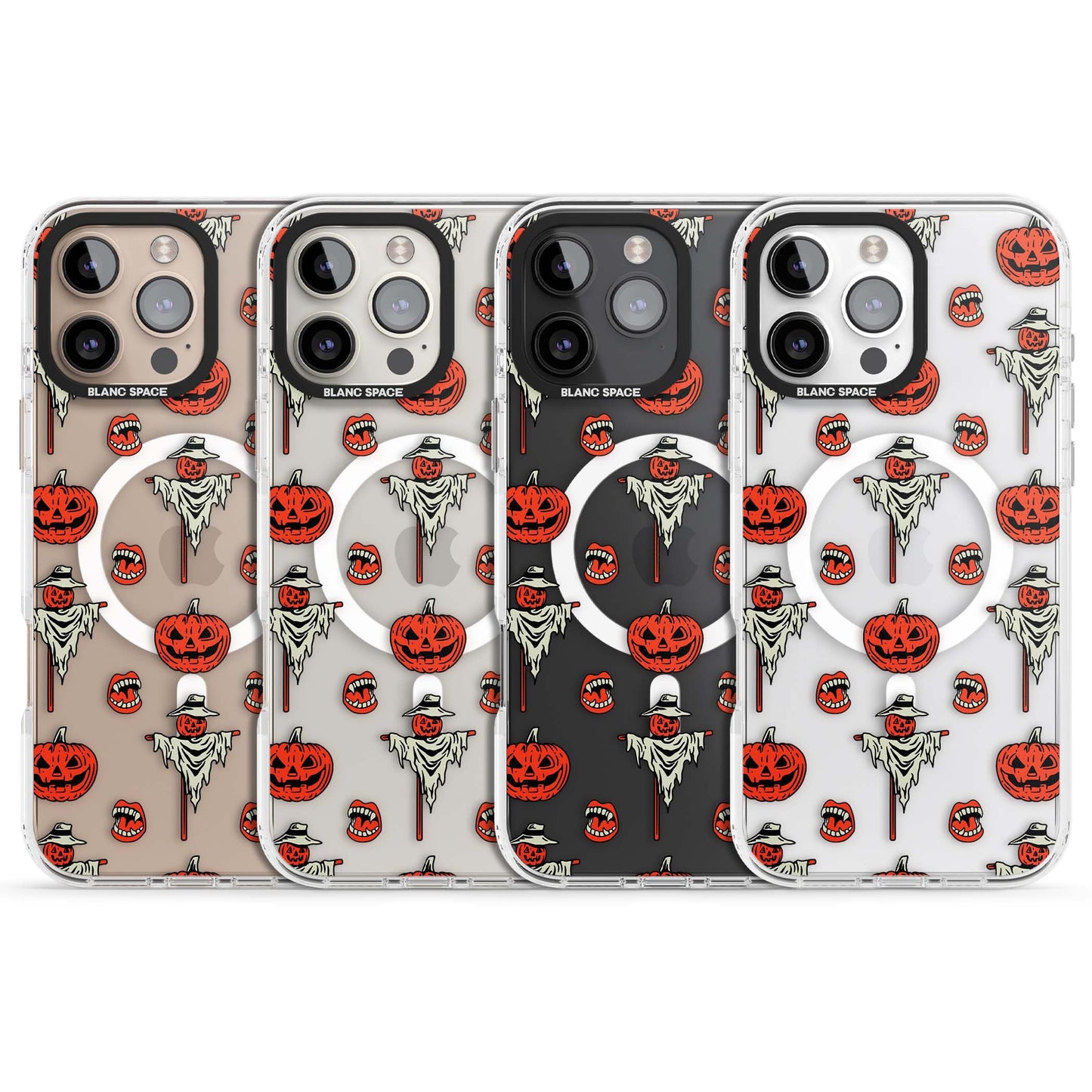 Retro Red Pumpkins & Scarecrows