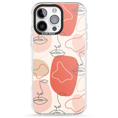 Abstract Face Line Art