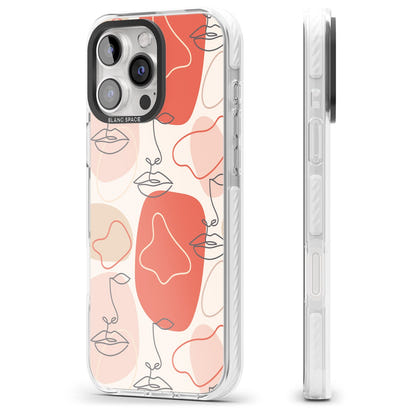 Abstract Face Line Art