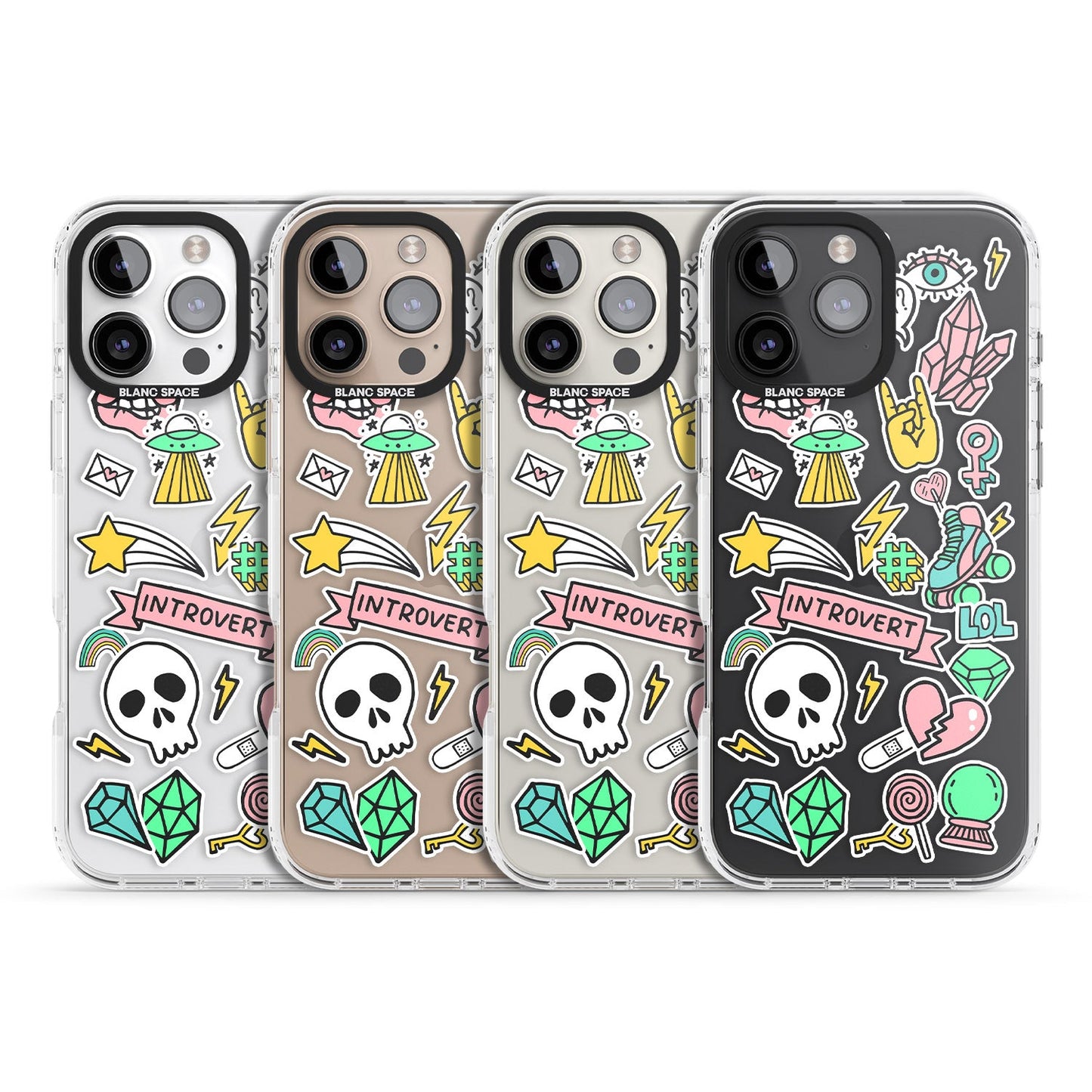 Autocollant introverti