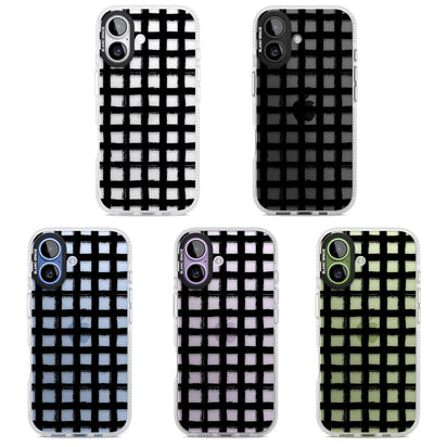 Messy Black Grid Clear