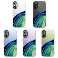 Grüne und blaue Smaragd-Geode