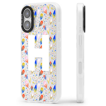 Personalised Abstract Floral Initial