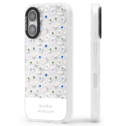 Personalised Grey & White Daisies