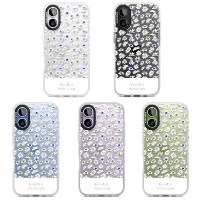 Personalised Grey & White Daisies