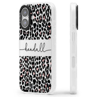 Personalised Cursive Leopard Spots