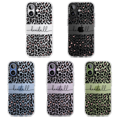 Personalised Cursive Leopard Spots