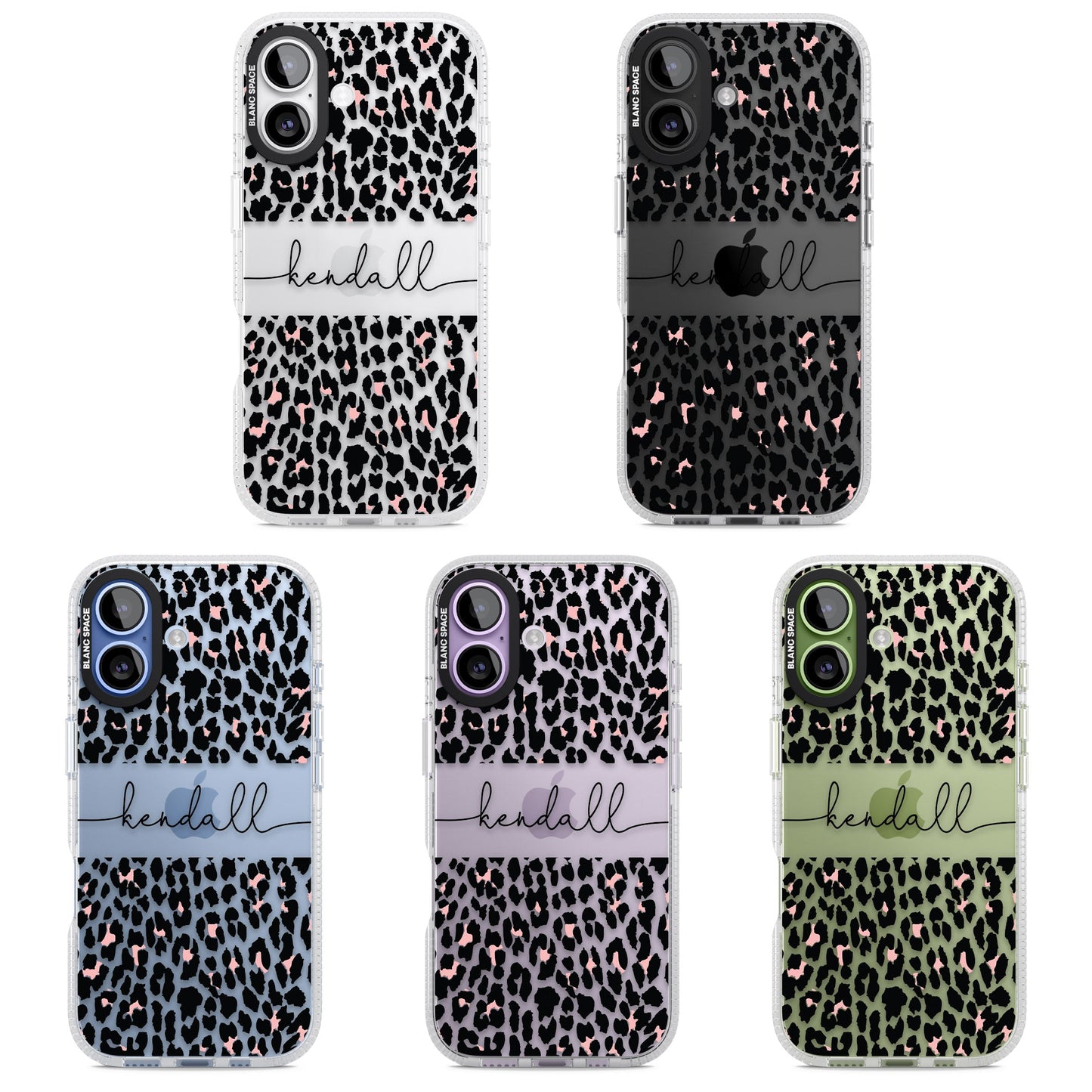 Personalised Cursive Leopard Spots