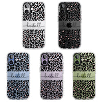 Personalised Cursive Leopard Spots