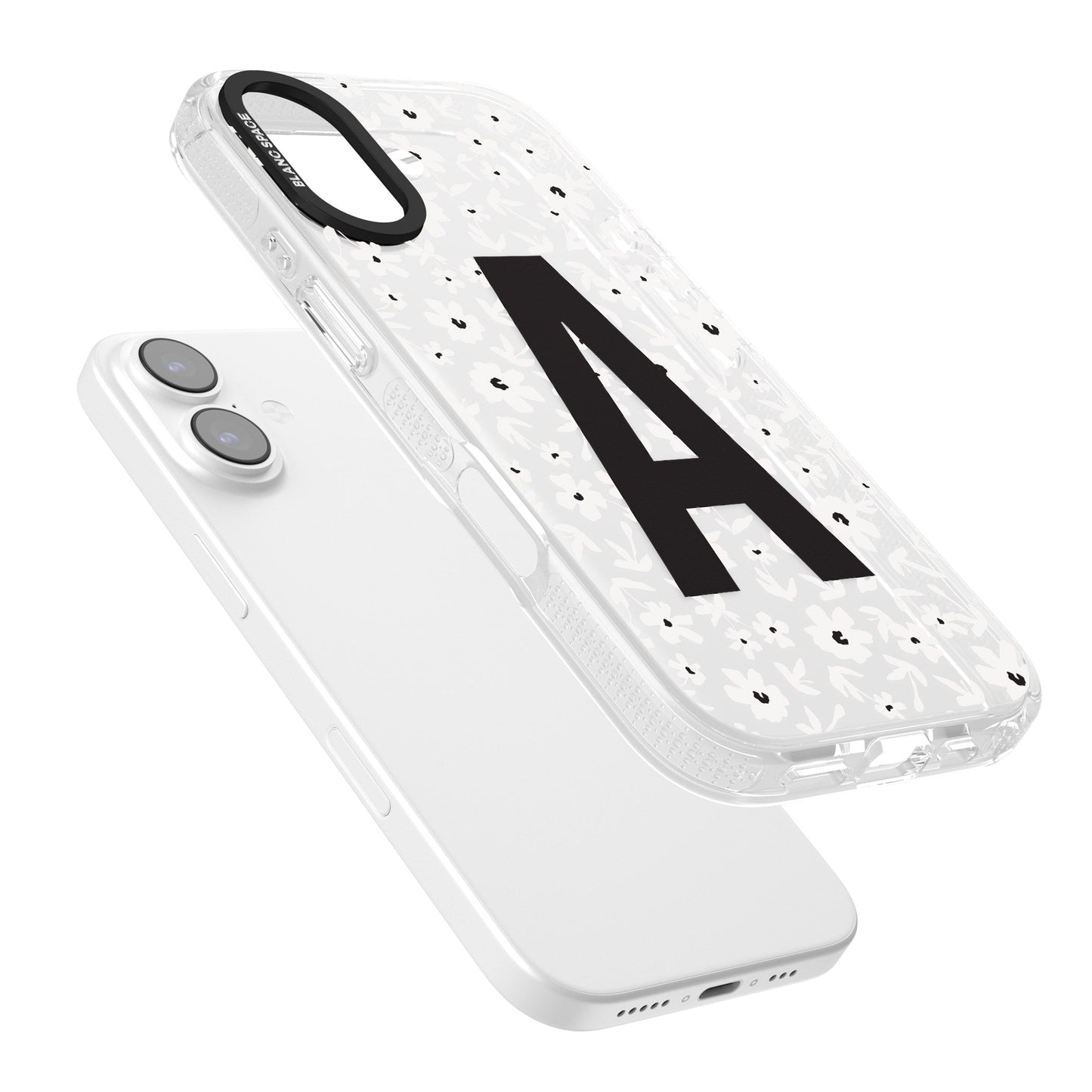 Initiale en gras personnalisée et florale