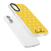 Personalised Yellow Polka Dot