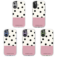 Personalised Pink Border Polka Dot