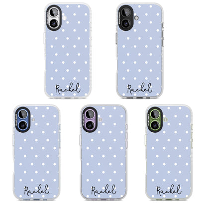 Personalised Simple Light Blue Dots