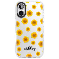 Personalised Sunflowers & Cursive