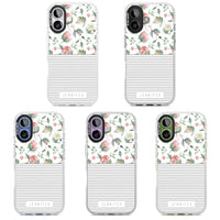 Personalised Light Floral Pattern & Stripes