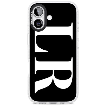 Lettres blanches et noires personnalisées