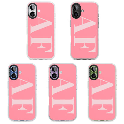 Personalised Light & Dark Pink Green Letters