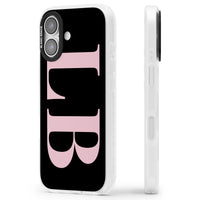 Lettres personnalisées roses et noires vertes