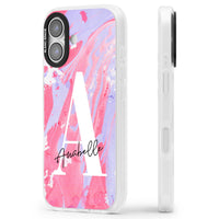 Personalised Pink & Purple Marble