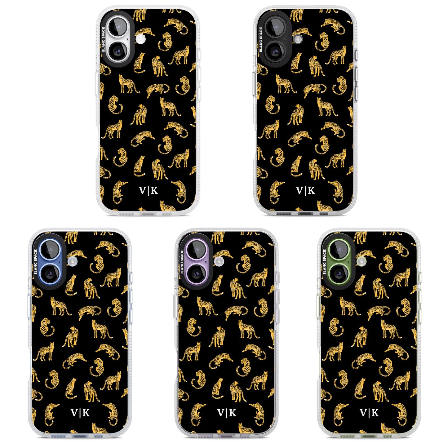 Personalised Gold Cheetah Pattern