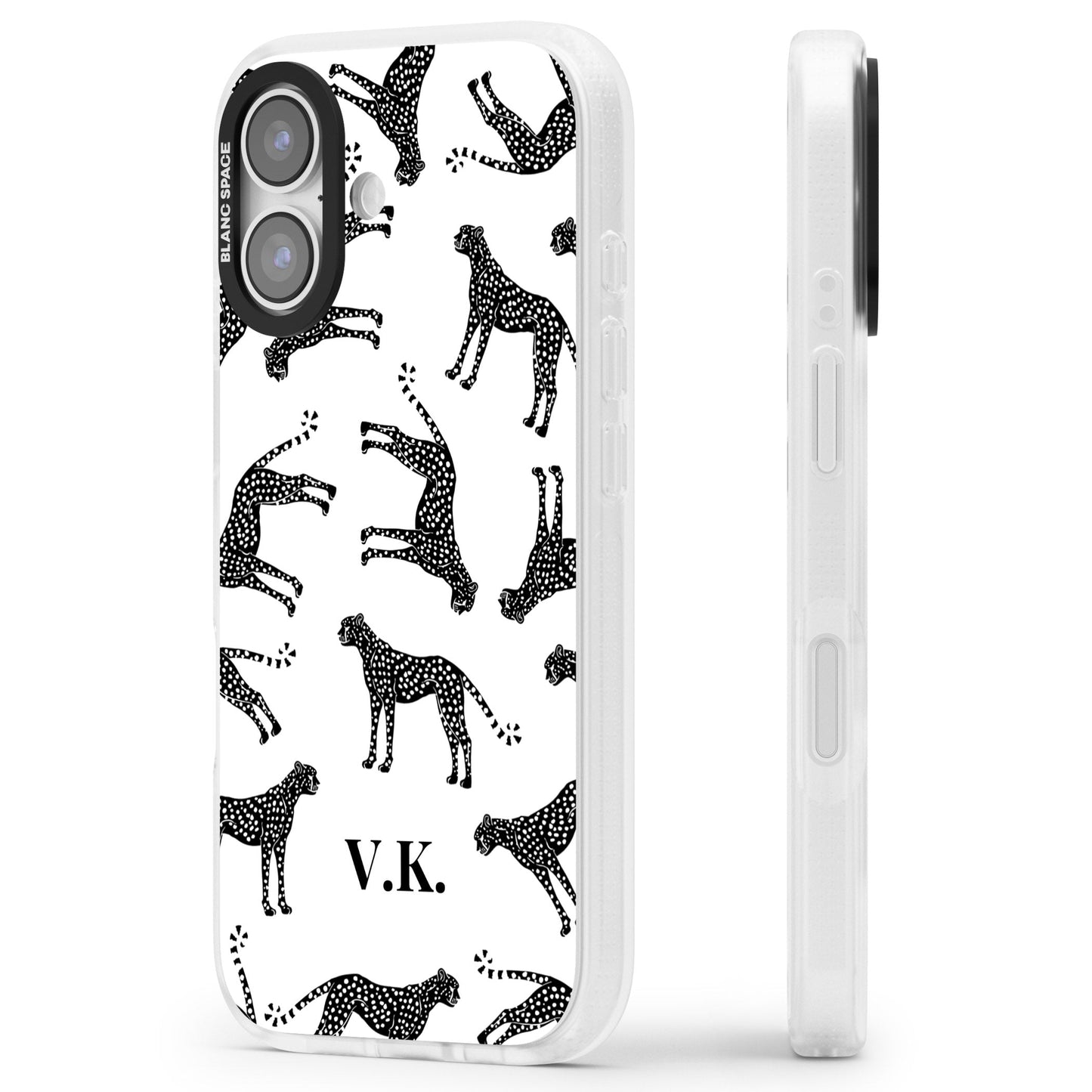 Personalised Black & White Cheetah Pattern