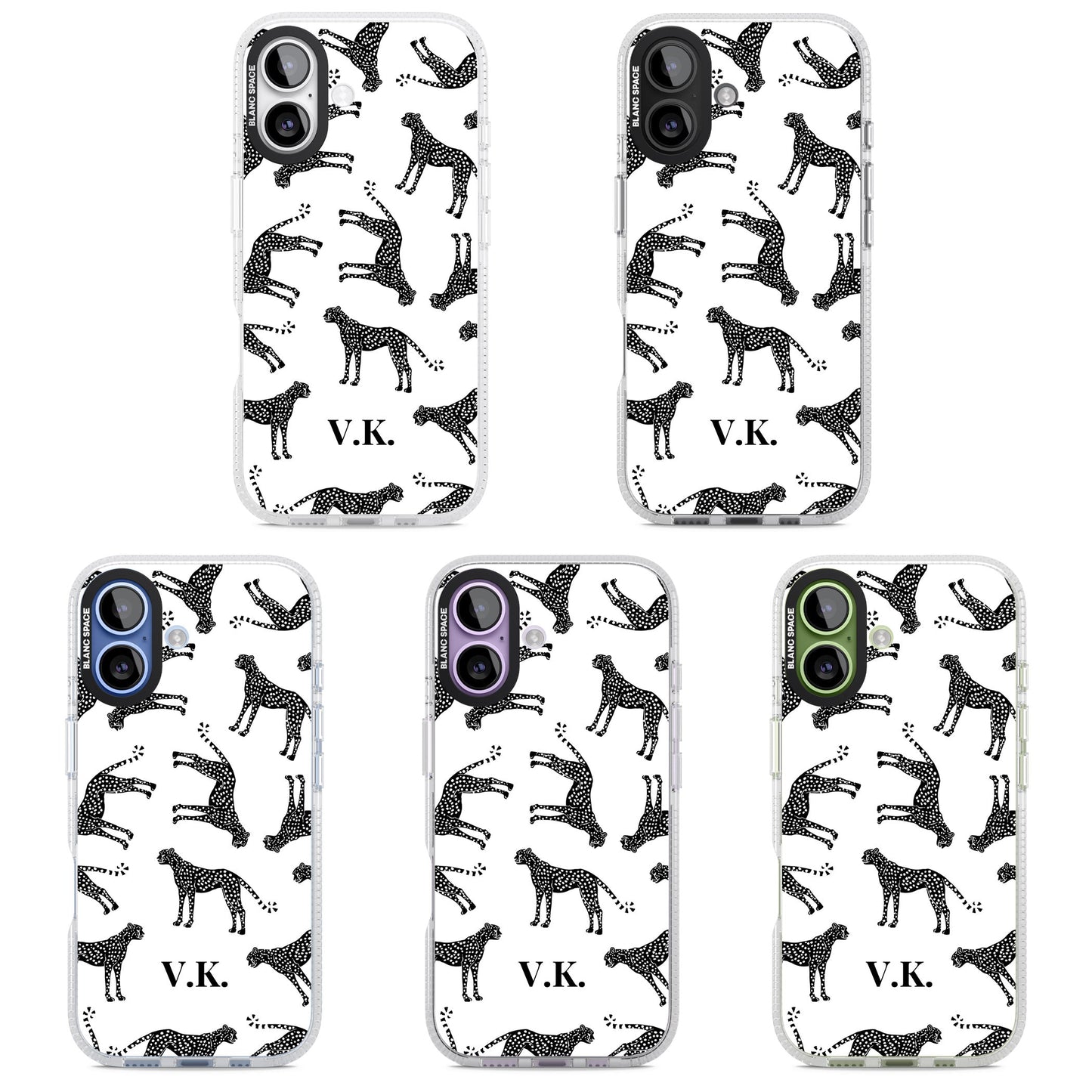 Personalised Black & White Cheetah Pattern