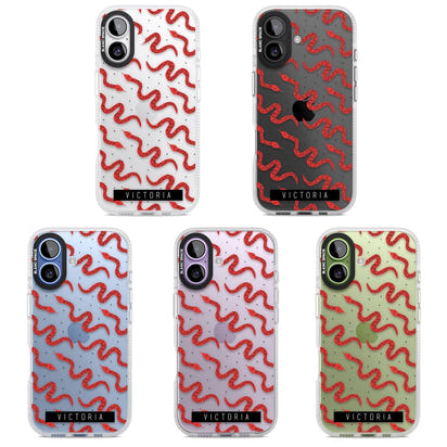 Personalised Red Snake Pattern