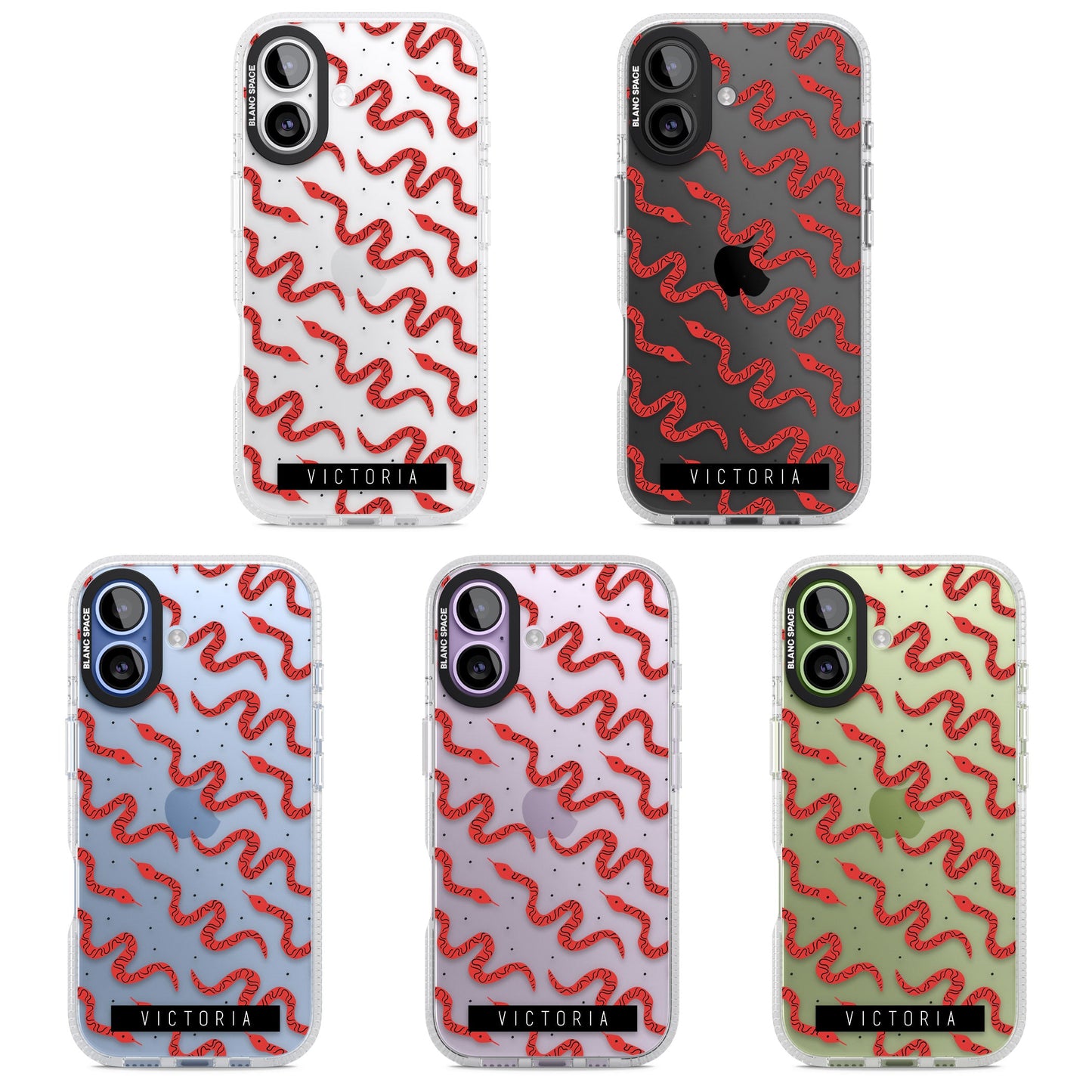 Personalised Red Snake Pattern