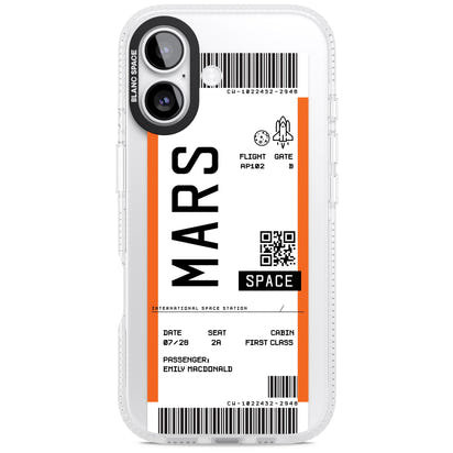 Personalised Mars Travel Ticket