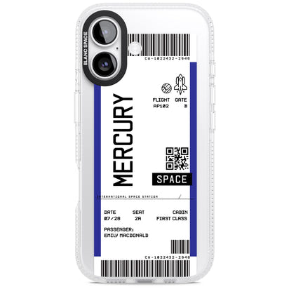 Personalised Mercury Travel Ticket
