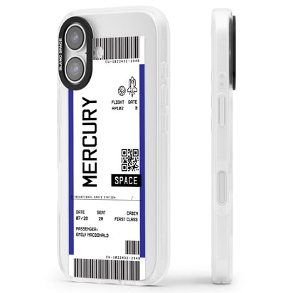 Personalised Mercury Travel Ticket