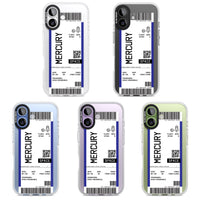 Personalised Mercury Travel Ticket