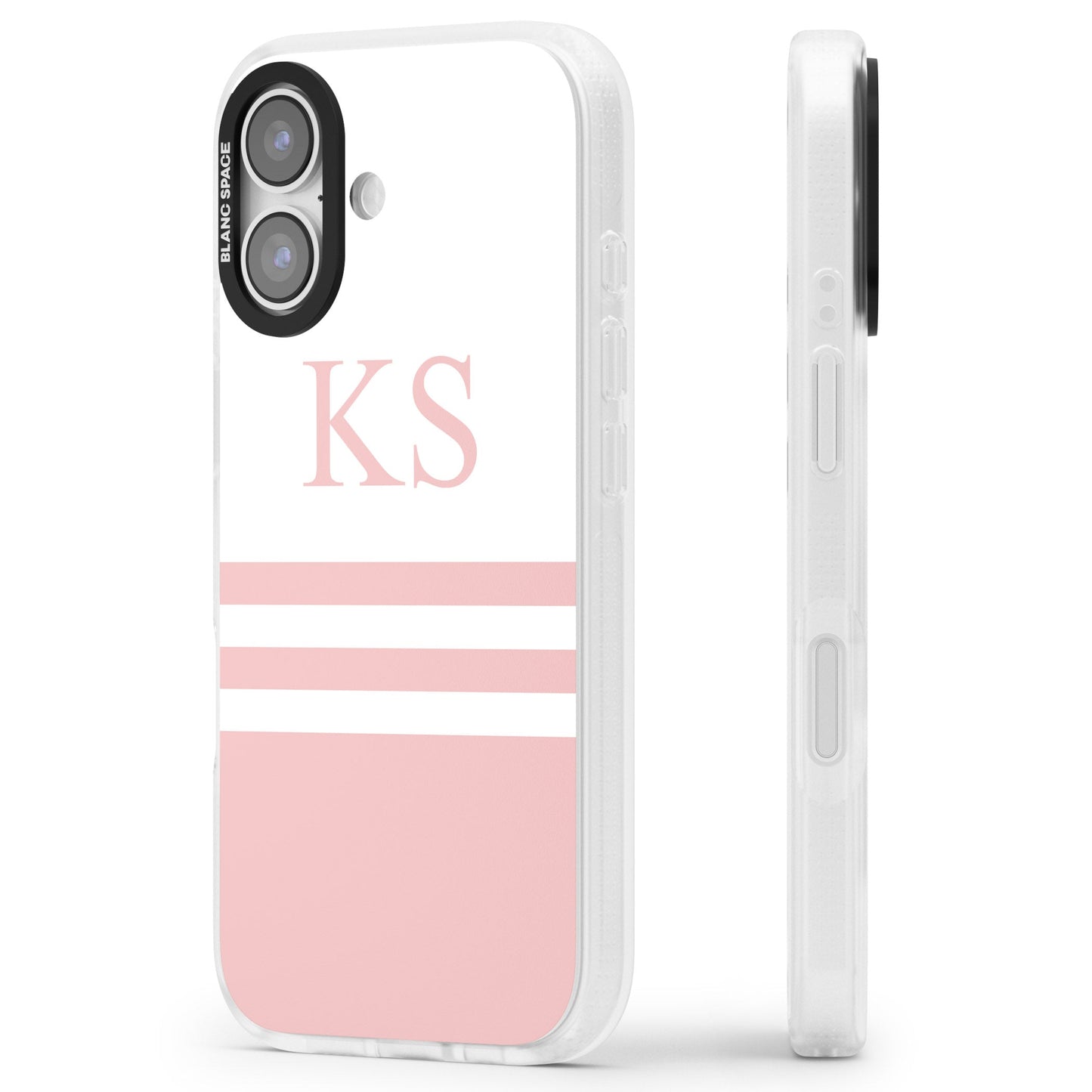 Personalised Pink Stripes & Initials
