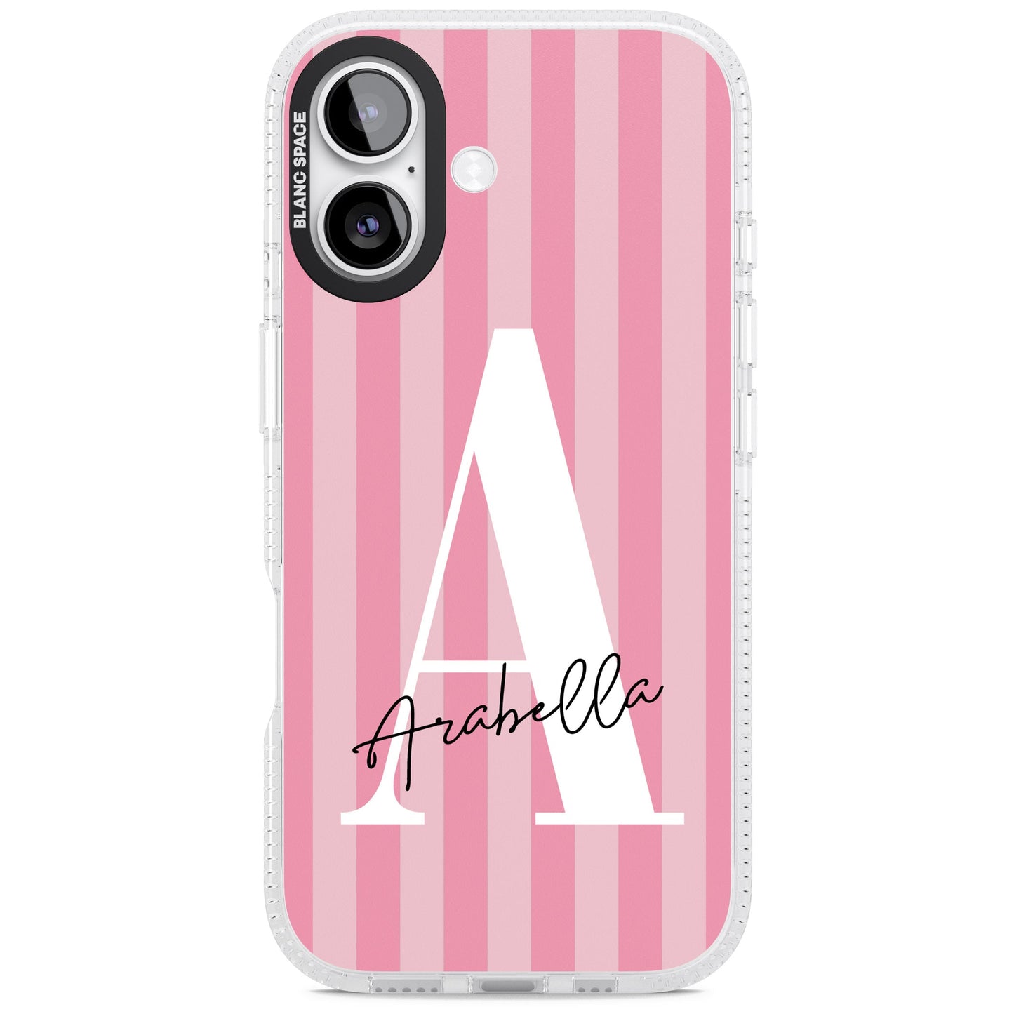 Personalised Pink Stripes Initial