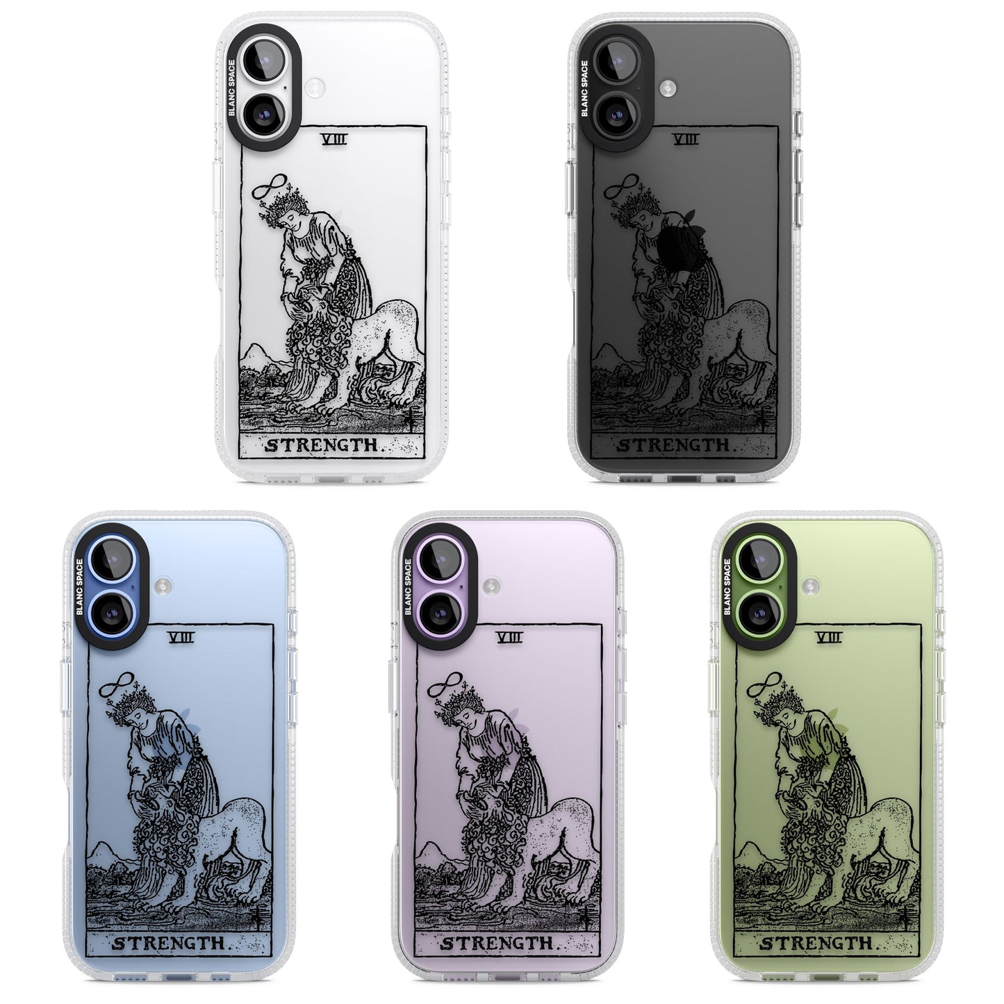 Personalisierte Stärke-Tarotkarte (Transparent)