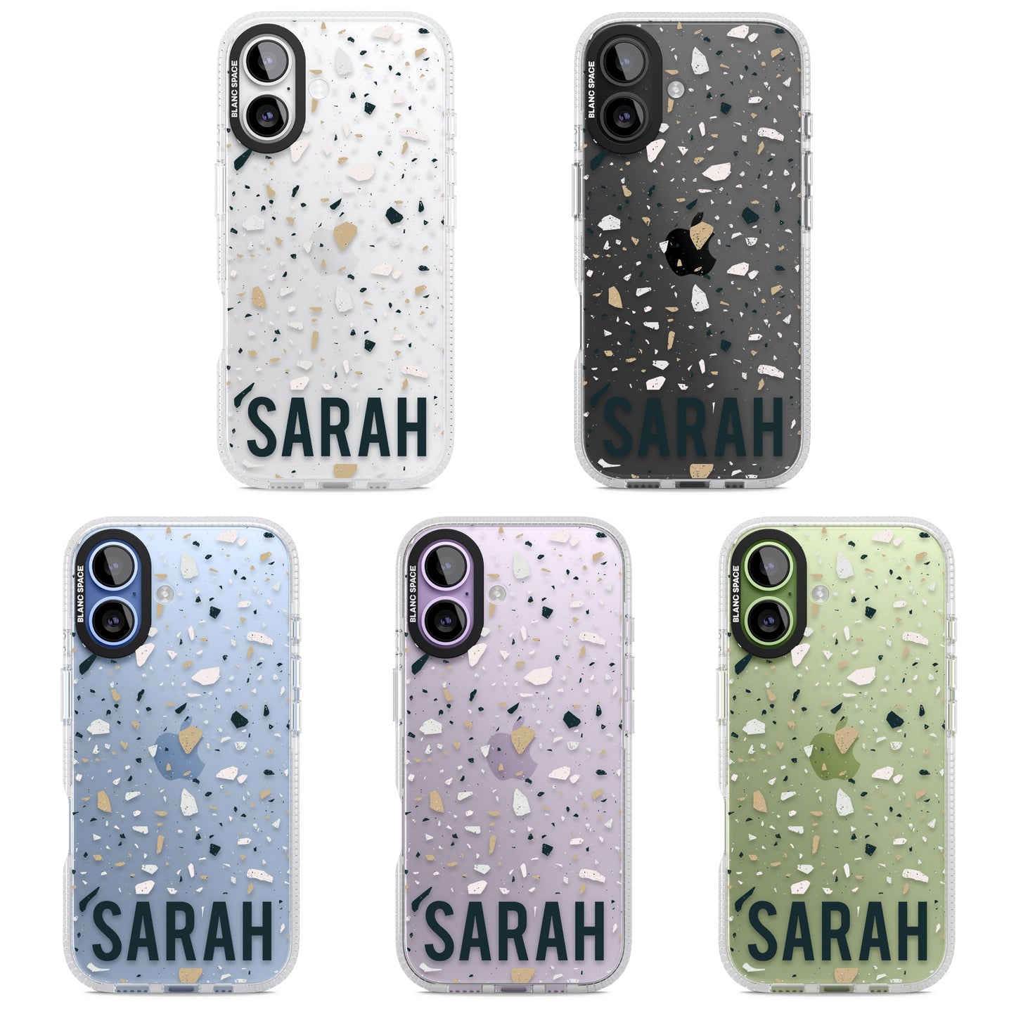 Personalised Terrazzo Blue, Pink, Brown