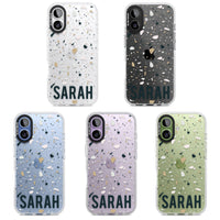 Personalised Terrazzo Blue, Pink, Brown