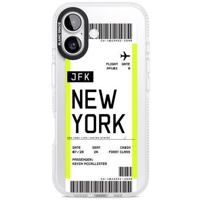 Personalised New York Boarding Pass