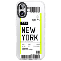 Personalised New York Boarding Pass