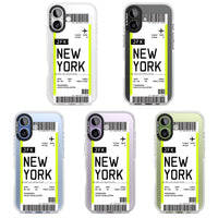 Personalised New York Boarding Pass