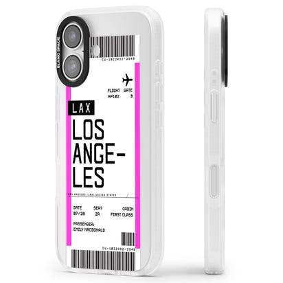 Personalisierte Bordkarte für Los Angeles