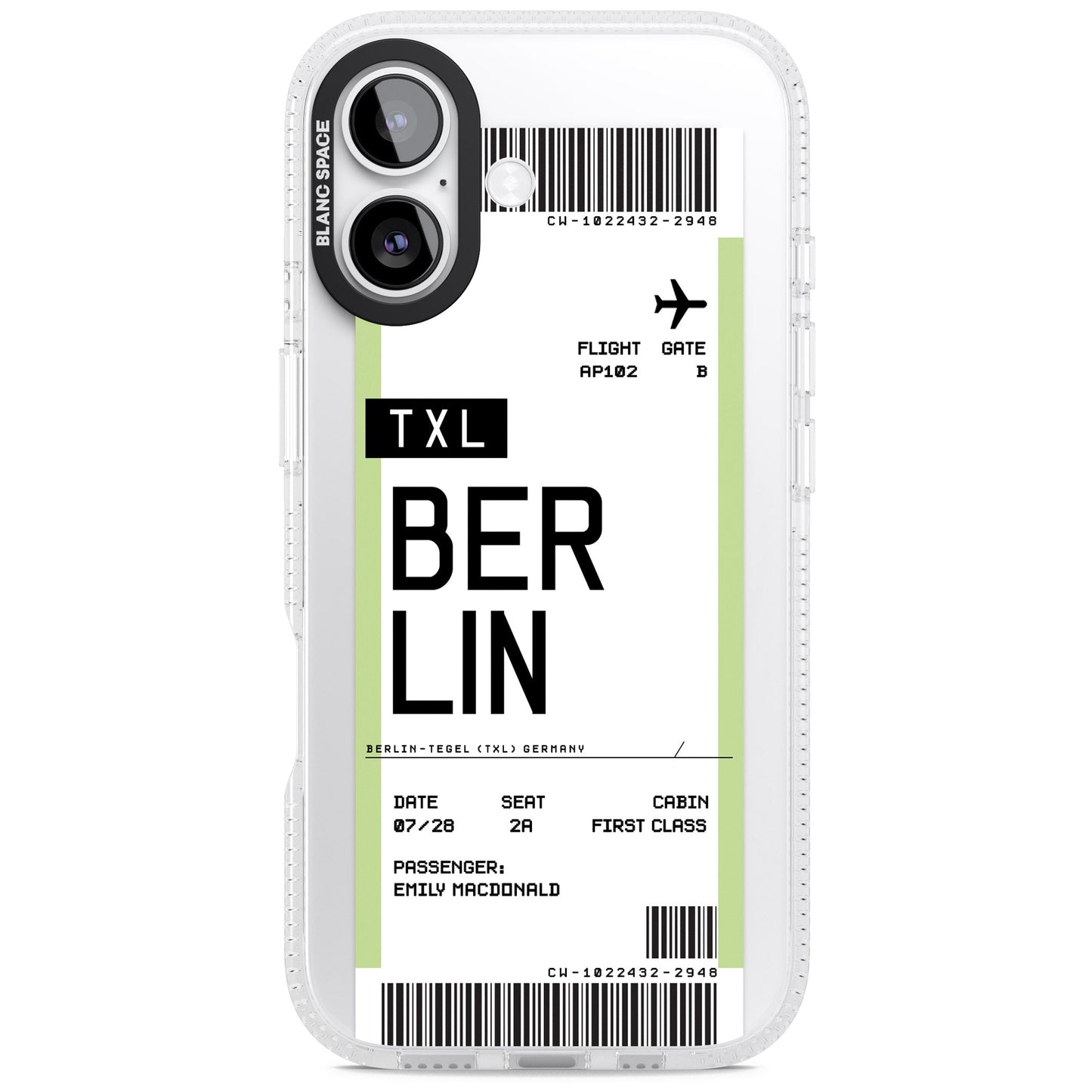 Personalised Berlin Boarding Pass