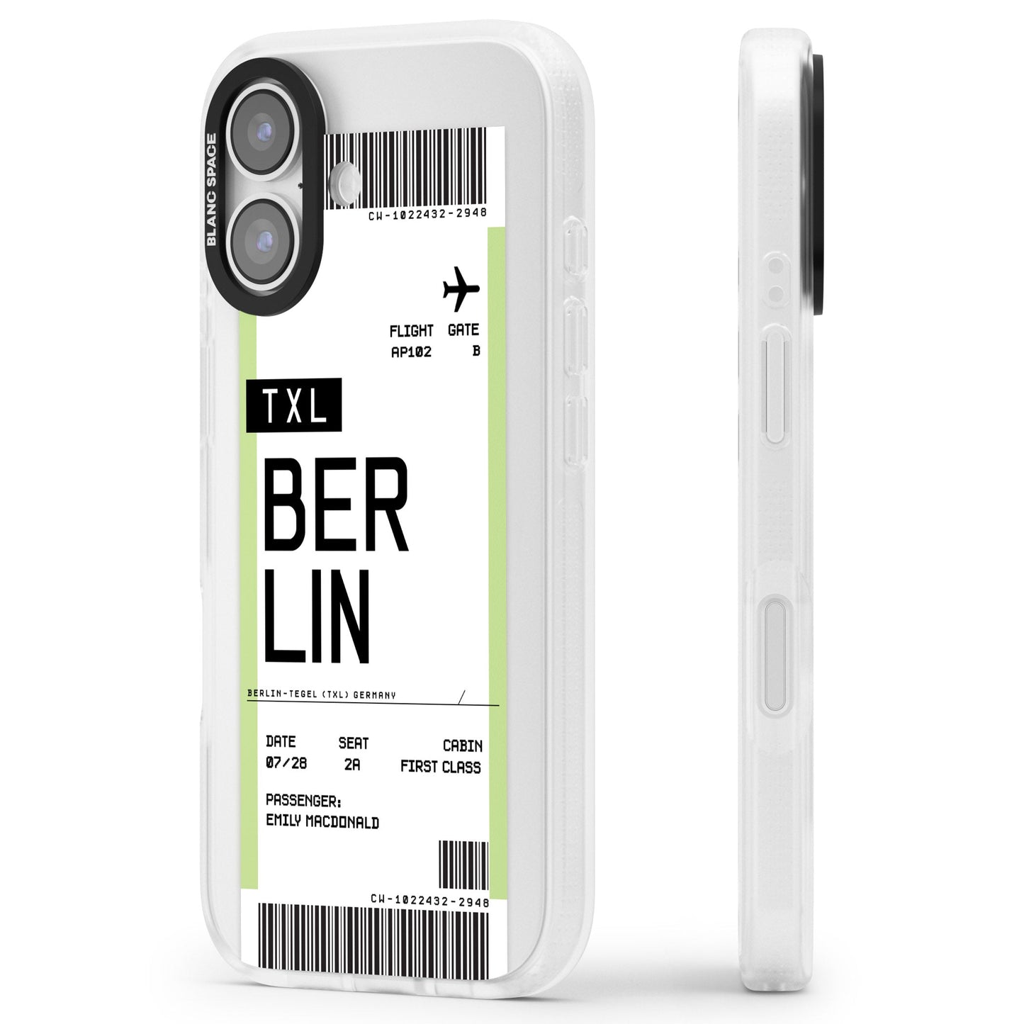 Personalised Berlin Boarding Pass