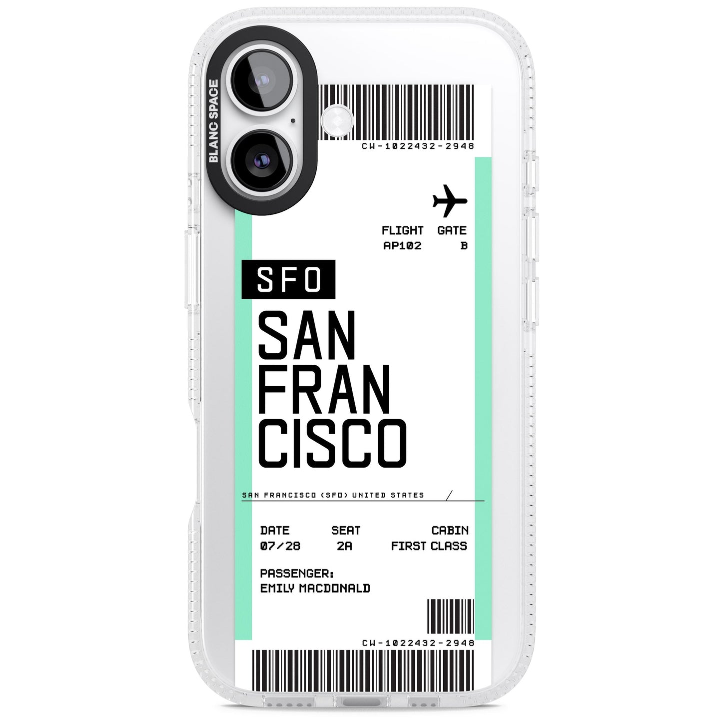 Personalised San Francisco Boarding Pass